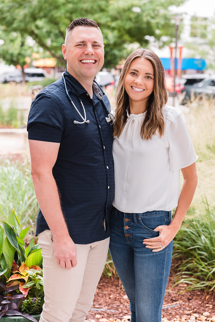 Dr. Trevin Cardon and Allison Cardon of Hometown Family Health